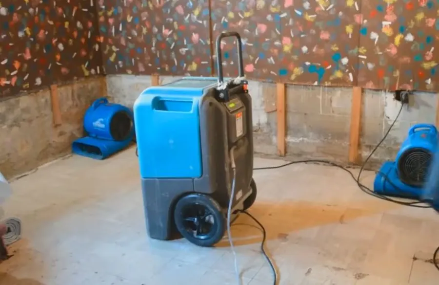 Heavy water damage restoration equipment used by Garland Restore in Rowlett, TX