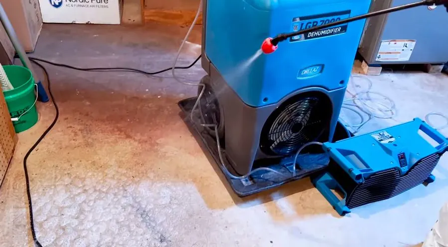 Water damage cleanup and sanitization during water damage restoration in Plano, TX